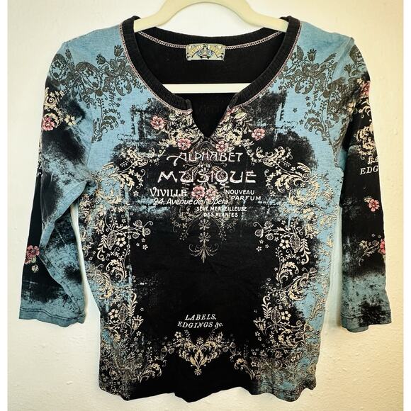 Vtg Y2K Vanilla Sugar Size Small Jeweled French Boho Whimsy - Picture 1 of 7